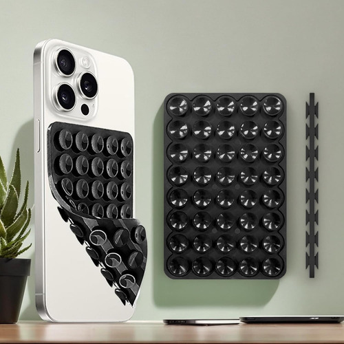 Sopapa Soportes De Silicona Telefono Con Agarre Adhesivo Negro Ventosa De Doble Cara