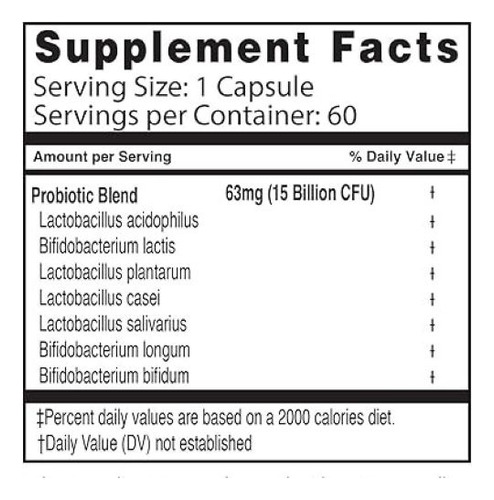 Naturalslim Good Flora Probióticos Salud Digestiva 60 Cap Sin Sabor