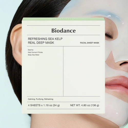 Biodance Mascarilla Refrescante De Alga Real Deep Mask Set 4