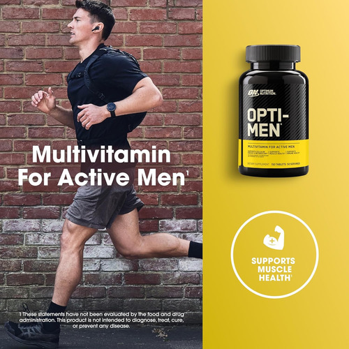 Multivitamínico Diario Opti-men Energía, Defensa Rendimient Sin Sabor