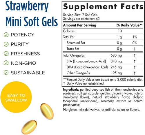 Omega 3 Nordic Naturals Ultimate Omega Junior Niños Frutilla Frutilla