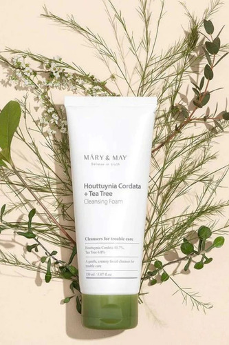 Máry & May Houttuynia Cordata + Tea Tree Cleansing Foam Momento De Aplicación Día/noche Tipo De Piel Todo Tipo De Piel