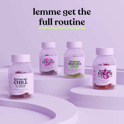 Lemme Sleep Gummies X60 Suplemento Ayuda Natural A Dormir Frutos Rojos