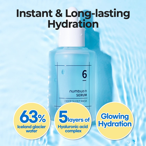 Numbuzin Suero No.6 Hidratante Con Agua Glaciar 50ml Sin Color Añadido Neutro