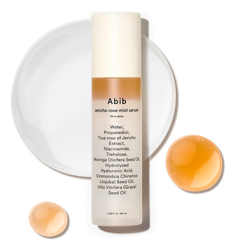 Abib Jericho Rose Mist Serum Hidratante, Refresca Fortalece Todo Tipo De Piel Día/noche