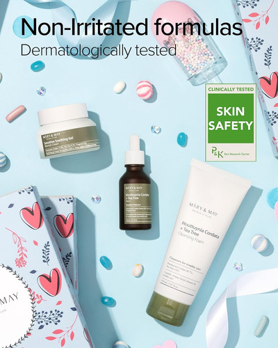 Mary & May Houttuynia Cordata + Teatree Cleansing Foam 150ml Todo Tipo De Piel Día/noche