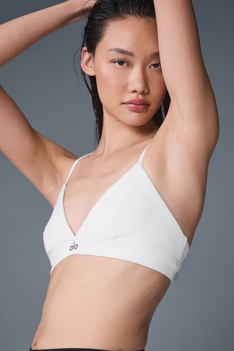 Alo Yoga Corpiño Deportivo Splendor Bra Airbrush Blanco Xl