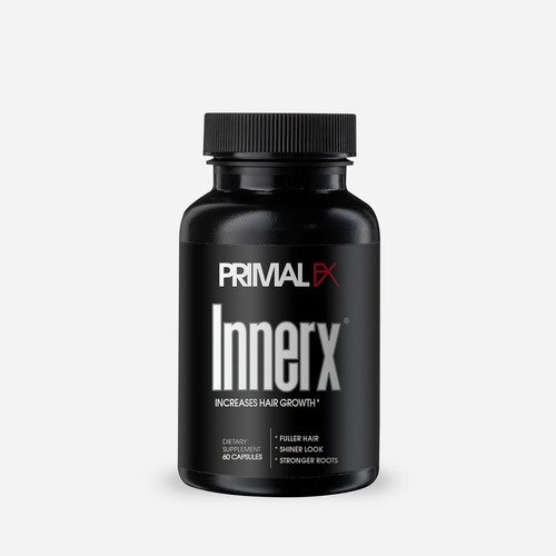 Innerx Primal Fx Suplemento Dietario Cabello Mas Grueso Y Joven X60 Sin Sabor