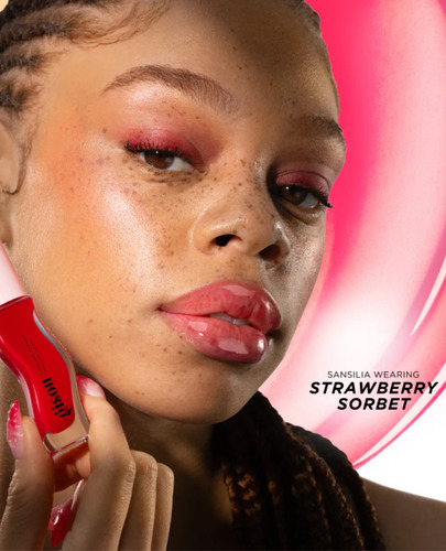 Gisou Honey Inflip Labial Gloss Hidratación Natural Y Brillo Strawberry Sorbet