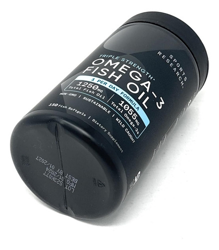 Sports Research Omega 3 1250 Mg, 1000 Epa Dha, 150 Cápsulas