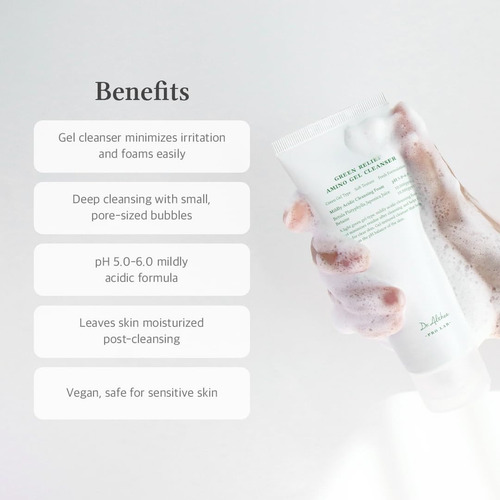 Dr.althea Green Relief Amino Gel Limpiador Veganfacial 100ml Acneica Día/noche