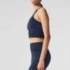 Alo Yoga Musculosa Deportivo Seamless Ribbed Bra Tank Azul Marino Seamless Rbbed M - 34