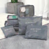 Organizadores De Equipaje Suntribe - Set De 6 Bolsa De Viaje Gris