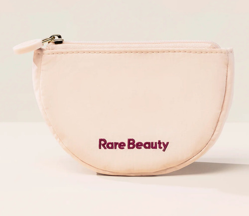 Rare Beauty Powder Pouch | Neceser Semicírculo Color Durazno Beige Powder Pouch