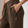 Alo Yoga Pantalon Recto Oversized - Original Marrón Oscuro Scholar Straight Xs - 2