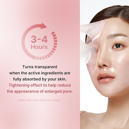 Mascarilla Facial Gel De Colágeno Rosa Medicube Salmon Pdrn Normal