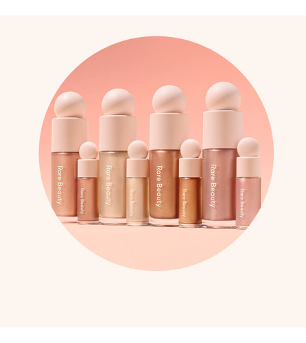 Rare Beauty Iluminador Positive Light Liquid Luminizer Mini Dorado