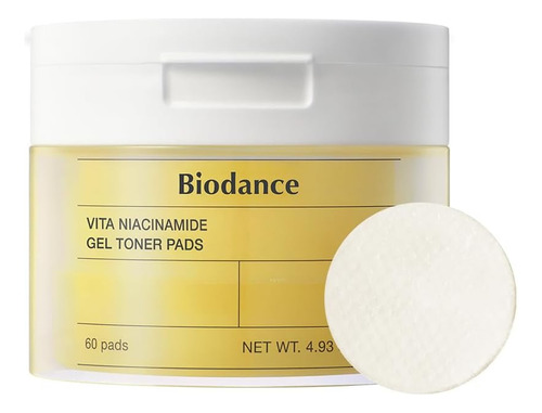 Biodance Vita Niacinamide Gel Tonico Pads  60 Almohadillas