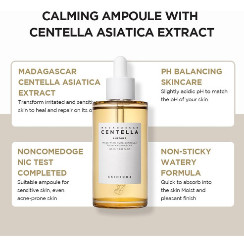 Skin1004 Serum Facial Madagascar Centella Ampoule X55 Ml Sensible Día/noche