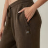 Alo Yoga Pantalon Recto Oversized - Original Marrón Oscuro Scholar Straight Xl - 16