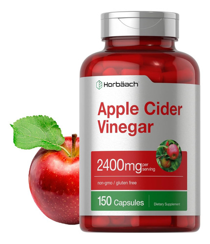 Horbäach Suplemento Vinagre De Manzana En Cápsulas Sin Sabor / Neutro