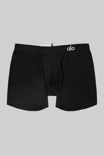 Alo Yoga Boxer - Calzoncillos Comodidad Absoluta - Original Negro Liso 2xl