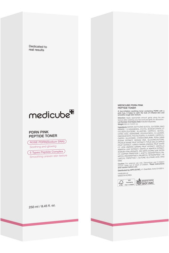 Medicube Pdrn Pink Cica Soothin Tonico Péptido Y Niacinamida Todo Tipo De Piel Día/noche