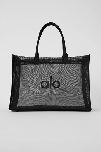 Alo Yoga Totebag 100% Nylon Malla Semitransparente Negro