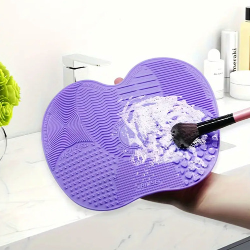 Limpiador De Silicona Para Brochas, Ideal Limpieza Brochas Rosa Chicle