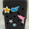 Accesorio Para Botella Bolsa Con 5 Charms Decorativos Negro