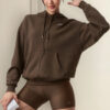Alo Yoga Campera Chompa, Accolade Hoodie Unisex Marrón Oscuro L - 12 Accolade Hoodie