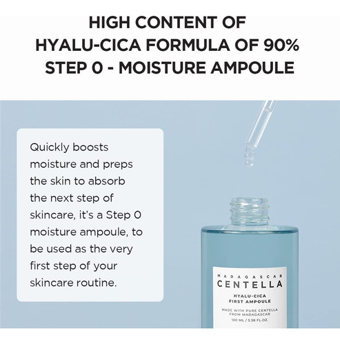 Skin1004 Hyalu-cica First Ampoule 100 Ml Ampolla Hidratante Todo Tipo De Piel Día/noche