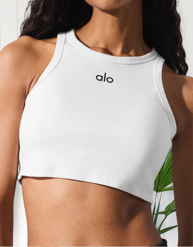 Musculosa Alo Yoga Original Blanco Alo Yoga L Lisa
