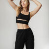 Alo Yoga Top Negro Slit Bra Negro Slit Bra S