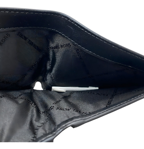 Cartera Hombre Caballero Michael Kors 9206 Color Negro Diseño De La Tela Liso