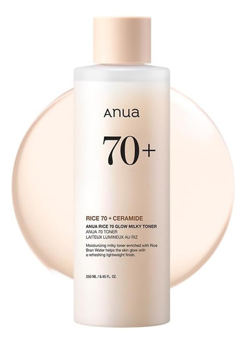 Anua Rice 70 Glow Milky Tonico Refuerza La Barrera Cutánea Todo Tipo De Piel Día/noche