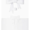 6pcs Accesorios Para Stanley Adorno Con Pajita Con Lazo Cup Blanco