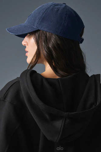 Alo Yoga Washed Off-duty Cap - Vintage Navy - Gorra Azul Oscuro Unico Washed Off-duty