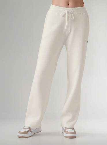 Alo Yoga Pantalon Recto Oversized - Original Beige Scholar Straight Xs - 2