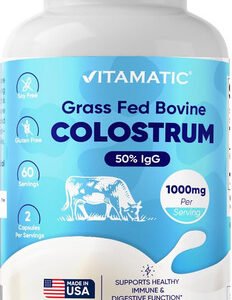 Vitamatic Calostro Bovino 1000mg 50% Igg + Sistema Inmunolog Sin Sabor