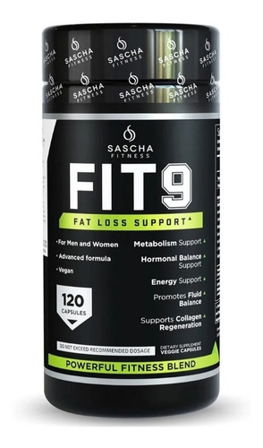 Fit 9 - Sascha Fitness - Fat Loss - Quemador De Grasa Sin Sabor