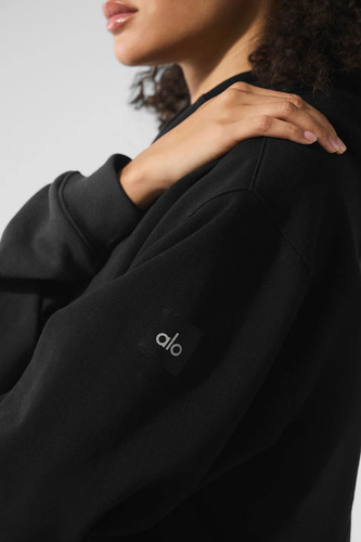 Alo Yoga Chompa Buzo Hoodie Unisex Make Waves Original L - 12 Negro Make Waves