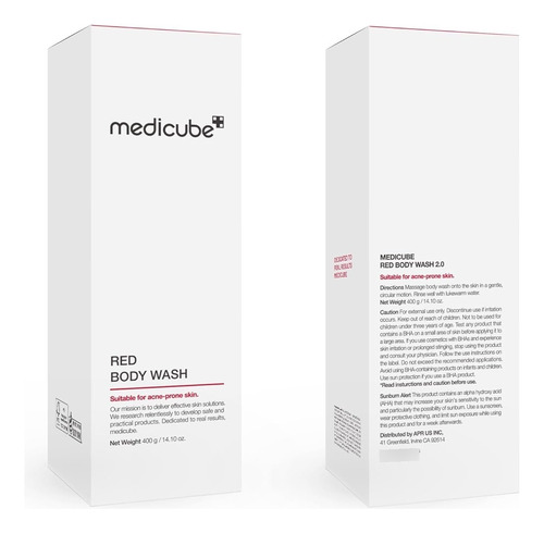 Medicube Red Body Wash Limpieza Piel Con Acné Corporal Aroma Natural