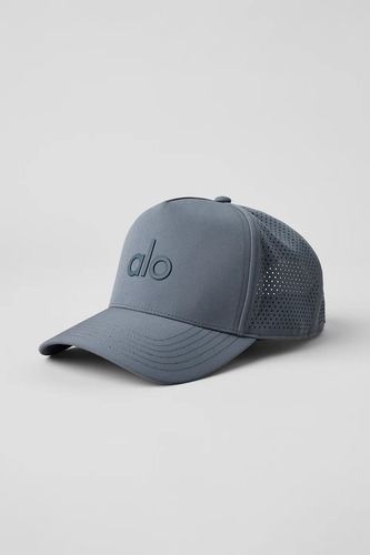 Alo Yoga Gorra Performance District Trucker Original Gris Oscuro Talle Unica Performance District Trucker