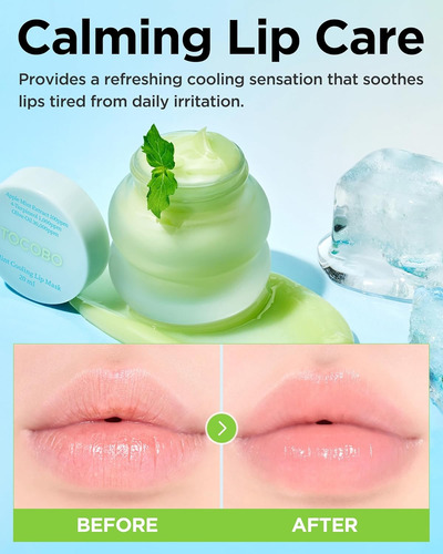 Tocobo Balsamo Mint Cooling Lip Mask Mascarilla Refrescante