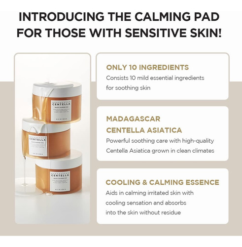 Skin1004 Madagascar Centella Quick Calming Pad 70pads Todo Tipo De Piel Día/noche