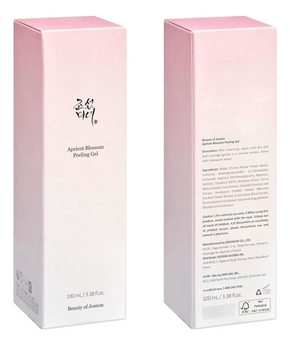 Beauty Of Joseon Apricot Blossom Peeling Gel Exfoliante Todo Tipo De Piel Día/noche