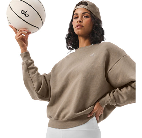 Alo Yoga Campera Accolade Crew Neck Buzo Marrón Claro Xl - 16 Accolade Crew Neck