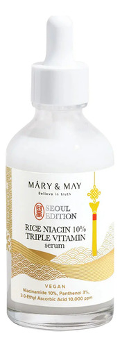 Mary&may Rice Niacin 10%triple Vitamin Serum Iluminador 80ml Momento De Aplicación Día/noche Tipo De Piel Todo Tipo De Piel