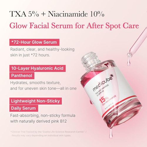 Medicube Txa+ Niacinamide 15% Serum Piel Más Brillante Todo Tipo De Piel Día/noche